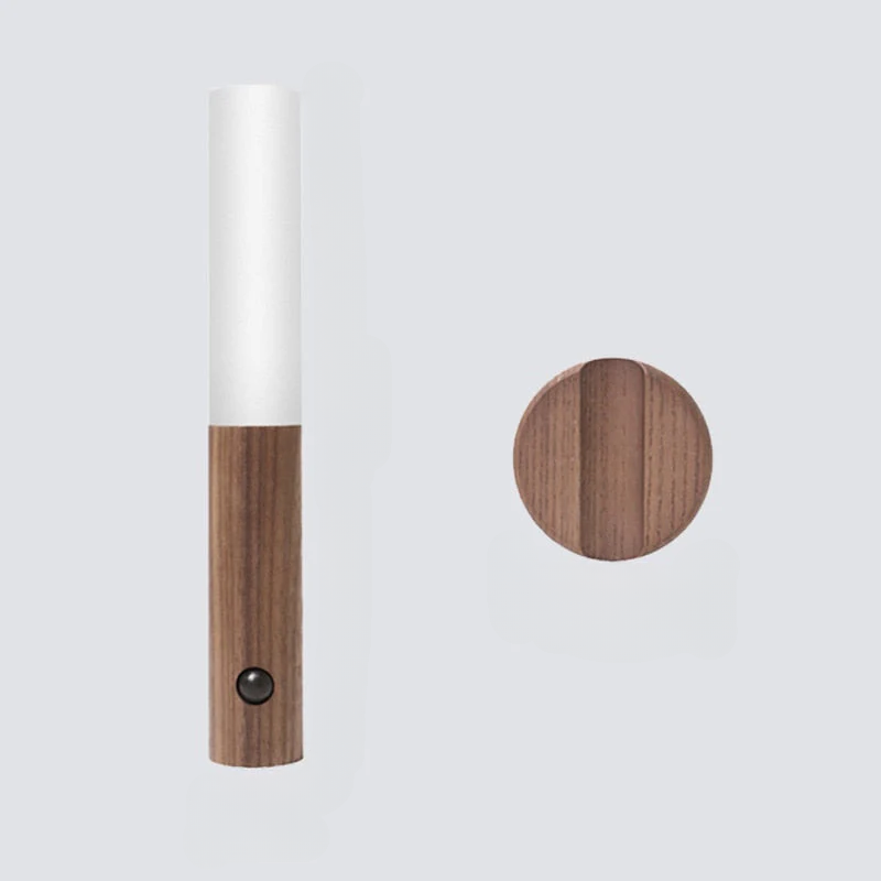 Motion Sensor LED Wall Light  Scandinavian Wood Design - Product example