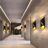 Modern LED Wall Light  Black Gold Spiral Design - Product detail 6