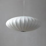 Japandi Pendant Light  Silk Shade With Ribbed Design - Product detail 6