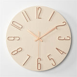 Modern Wall Clock  Blue Face Gold Numbers - Product detail 8