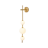 Modern Globe Wall Lamp  Vertical Brass Frame Design - Product detail 11
