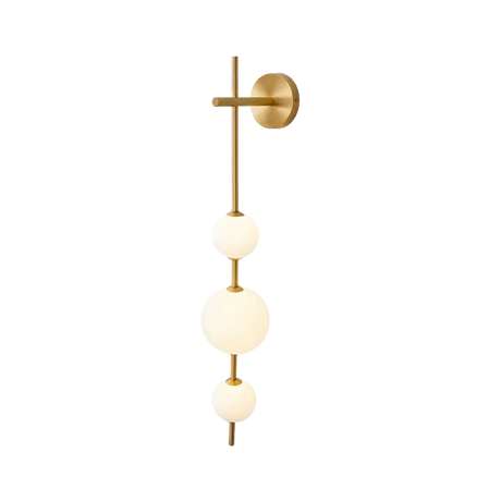 Modern Globe Wall Lamp  Vertical Brass Frame Design - Product detail 11