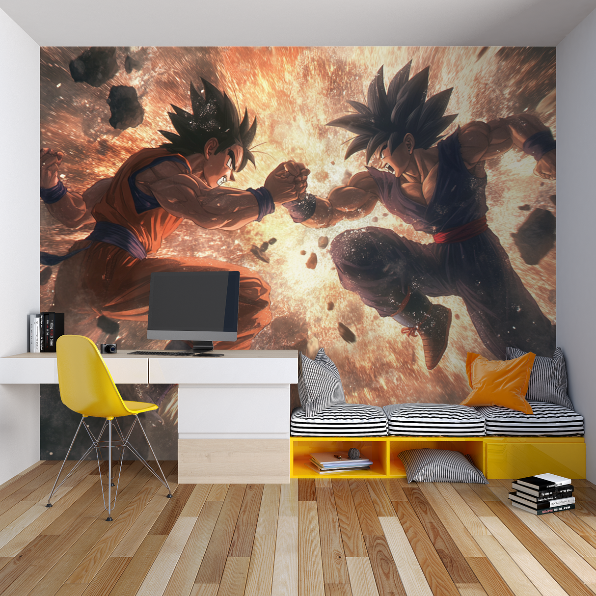 Anime Mural Wallpaper | Dragon Ball Battle Scene