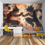 Anime Mural Wallpaper | Dragon Ball Battle Scene