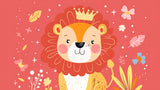Lion Mural Wallpaper | Baby Crown Prince Design