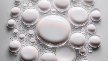Pearl white bubble wallpaper design file showing ethereal floating spheres pattern