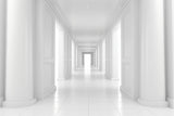 3D geometric corridor design file showing detailed white pattern and depth effect