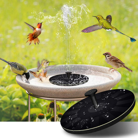 Solar Bird Bath Fountain  Solar-Powered Garden Water Feature - Product showcase