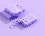 Compact Power Bank 10000mAh  Built-in Cables and LED Display - Product detail 10