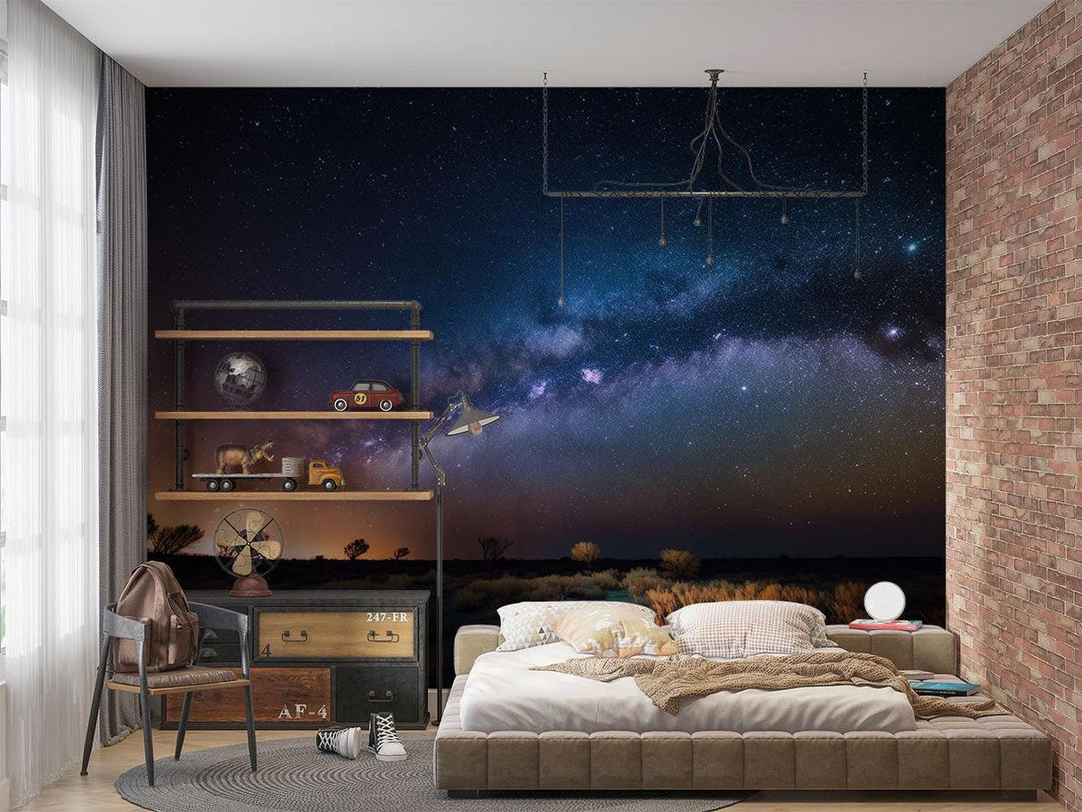 Galaxy Mural Wallpaper | Milky Way Night Sky Panorama