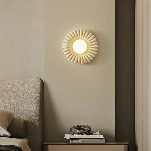Modern Resin Wall Light  Sunburst Pattern Sconce - Product detail 7