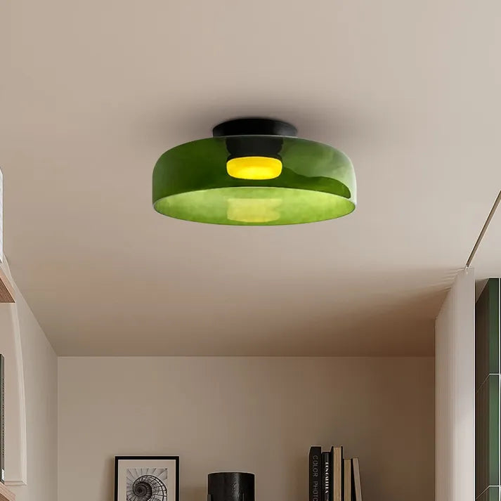 Modern Glass Ceiling Light  Layered Smoke Shade Design - Product detail 18