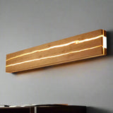 Modern Wall Lamp  Natural Wood Fissure Design - Product detail 5