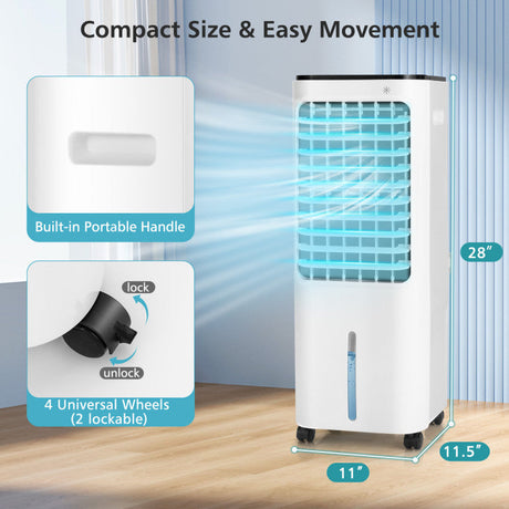 Portable Evaporative Air Cooler  12L Tank With 4-in-1 Cooling System - Product detail 8