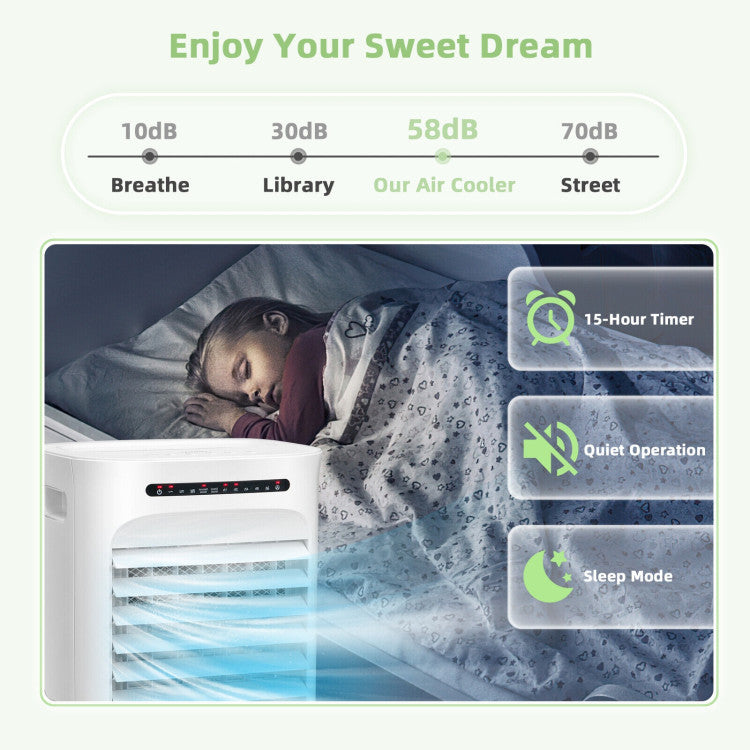 Portable Evaporative Air Cooler  4-in-1 Smart Cooling System With Timer - Product example