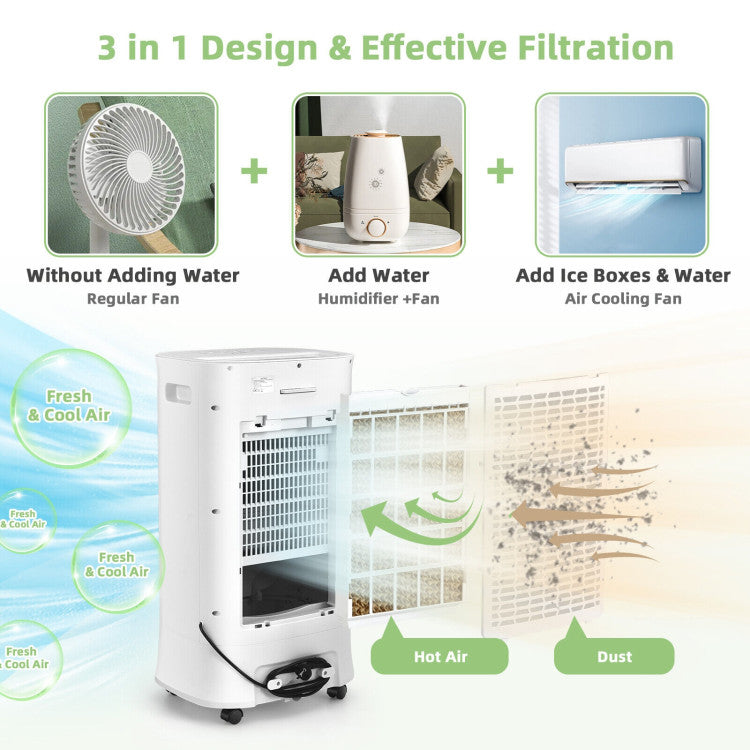 Portable Evaporative Air Cooler  4-in-1 Smart Cooling System With Timer - Product detail 5
