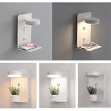 Modern Wall Sconce  LED Bedside Lamp With USB Charging Shelf - Product detail 4