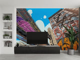 Urban Mural Wallpaper | Street Art Comic Style Design