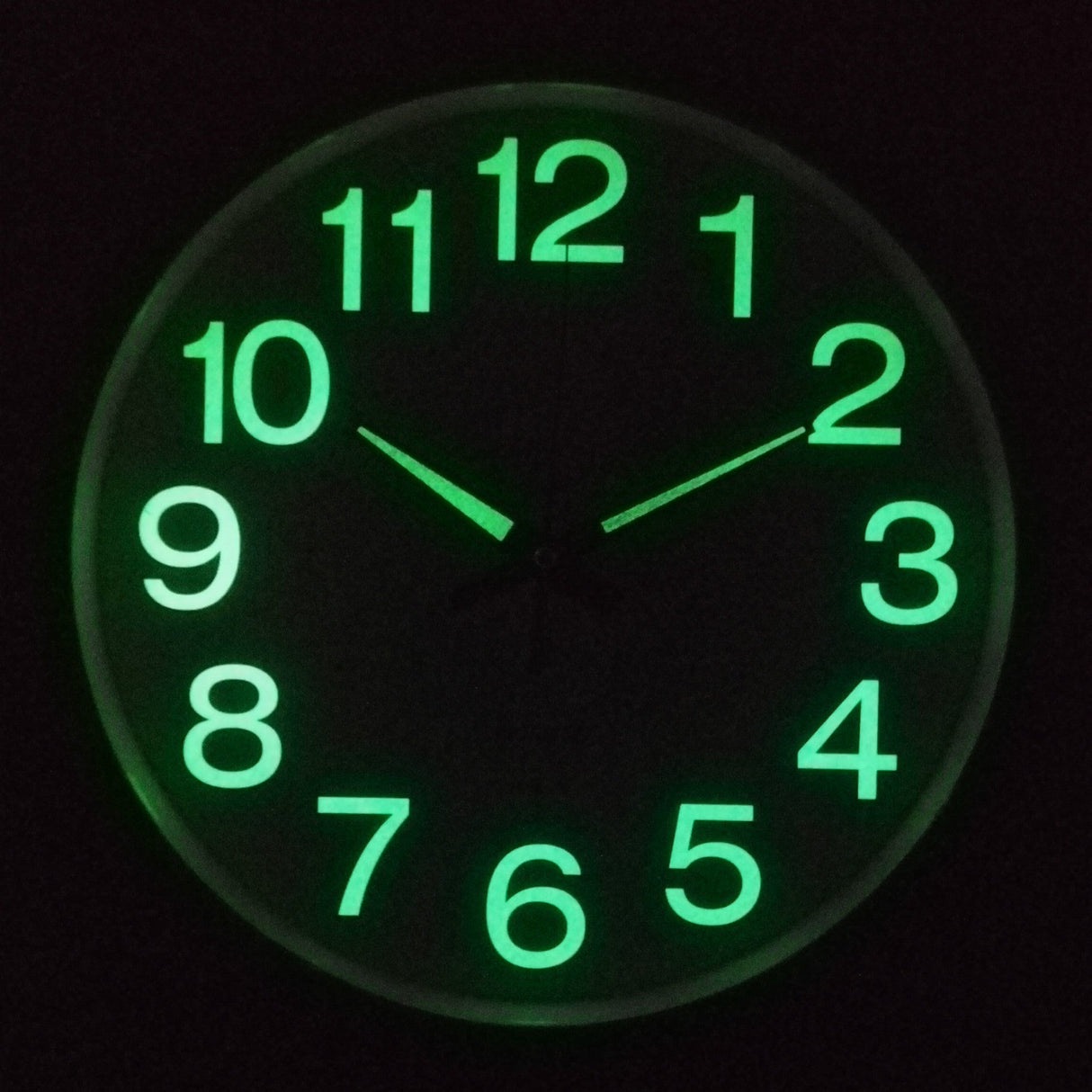 Silent Wall Clock  LED Illuminated Numbers - Product example