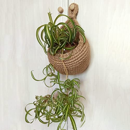 Jute Wall Storage Baskets  Handwoven Produce Organizers - Product detail 4