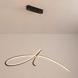 Modern LED Chandelier  Curved Aluminum Design - Product detail 8