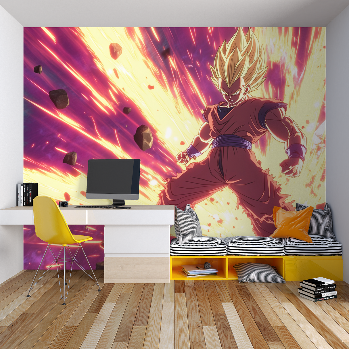 Anime Mural Wallpaper | Dragon Ball Super Battle Scene