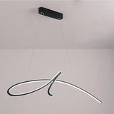 Modern LED Chandelier  Curved Aluminum Design - Product detail 9