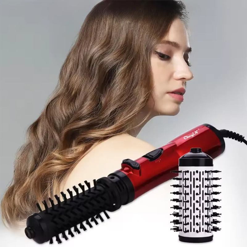 Professional Hair Styler  2-in-1 Hot Air Brush With Ceramic Barrel - Product showcase