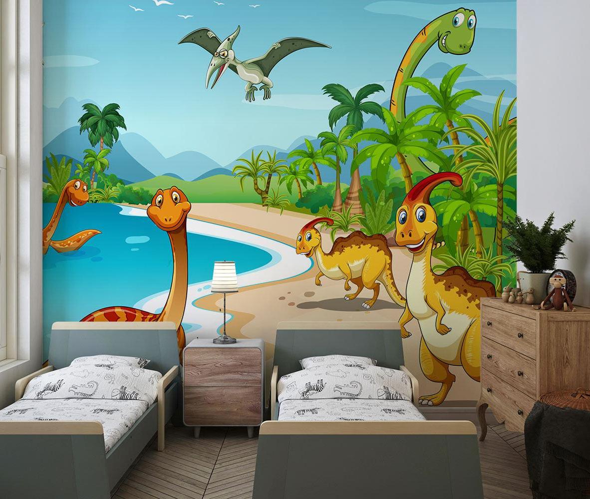 Dinosaurier Tapete | Tropisches Paradies Abenteuer
