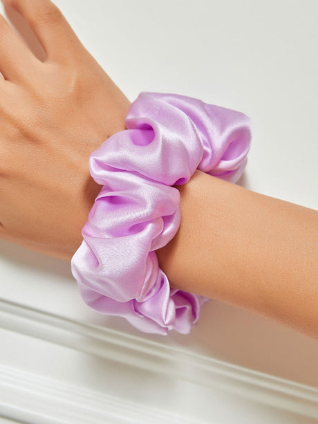 Silk Hair Scrunchie  Premium Mulberry Silk Navy - Product detail 15