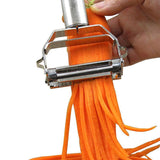 Professional Kitchen Peeler  Dual Blade Stainless Steel Design - Detailed view