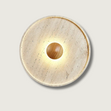 Minimalist Stone Wall Light  Natural Travertine LED Sconce - Product showcase