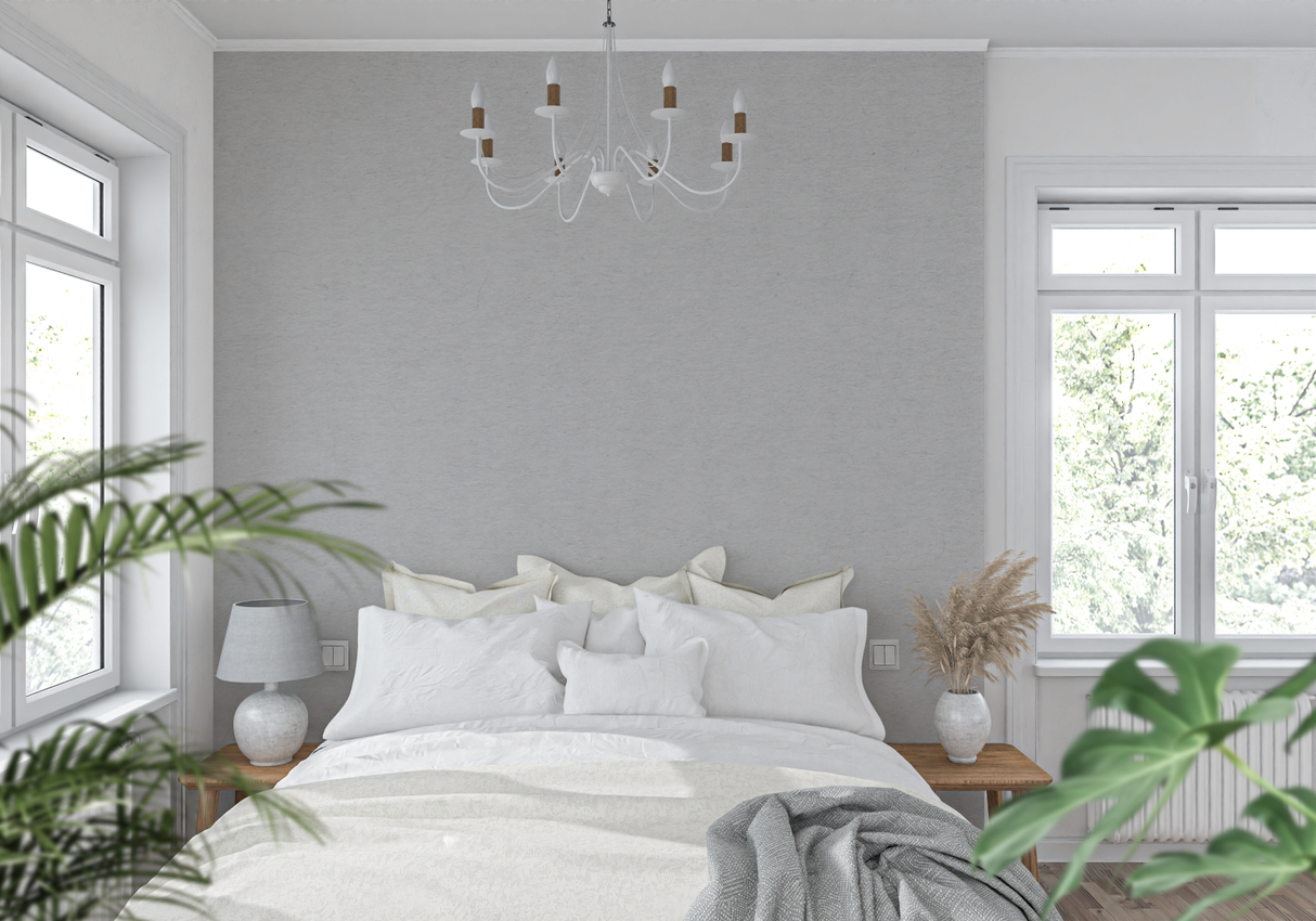 Minimalist Mural Wallpaper | Modern Light Grey Design