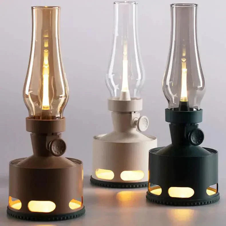 Vintage LED Lantern  Rechargeable Glass Ambient Light - Product detail 20