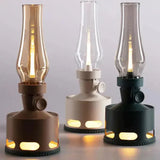 Vintage LED Lantern  Rechargeable Glass Ambient Light - Product detail 20