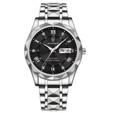 Luxury Steel Watch  Blue Dial Roman Numerals - Product detail 7