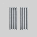 Textured Blackout Curtains  Embossed Swirl Pattern Grey - Product detail 4