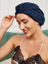 Silk Sleep Turban  Pure Mulberry Hair Protection Cap - Product detail 15