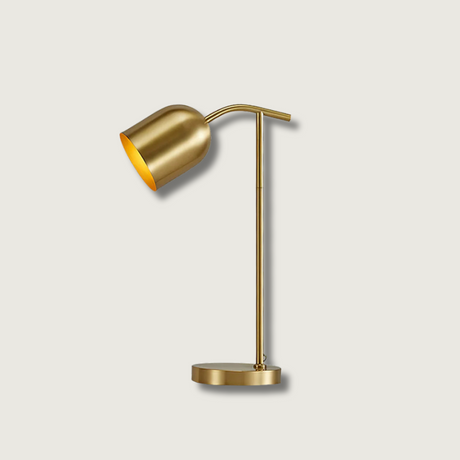 Modern Brass Table Lamp  Adjustable Reading Light - Product showcase