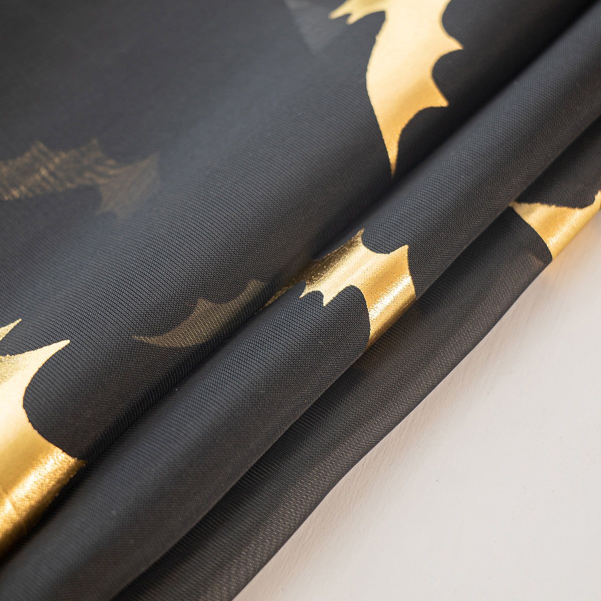Gothic Sheer Curtains  Gold Bat Pattern Design - Product detail 7