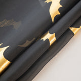 Gothic Sheer Curtains  Gold Bat Pattern Design - Product detail 7
