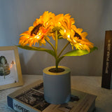 Sunflower Table Lamp  LED Floral Night Light - Product detail 13
