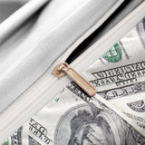 Money Print Duvet Set  Dollar Bill Pattern Bedding - Product detail 4