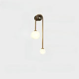 Modern Wall Light  Dual Globe Glass LED Gold Design - Product detail 7