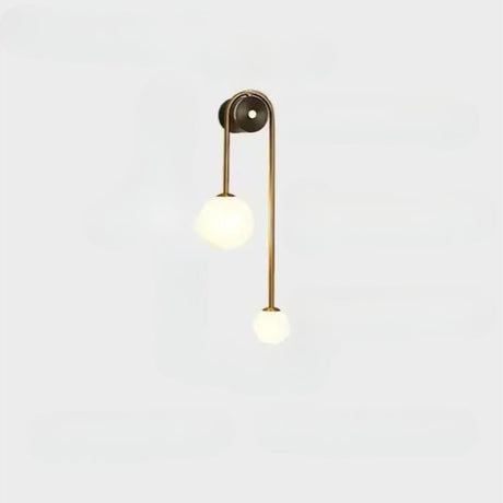 Modern Wall Light  Dual Globe Glass LED Gold Design - Product detail 7