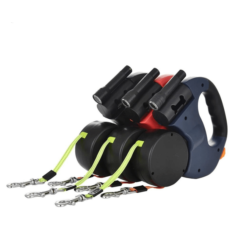Double Dog Leash  LED Light  Rotating Hinge System - Detailed view