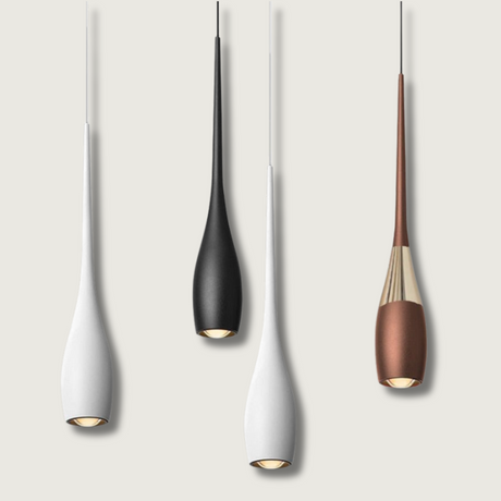 Modern LED Pendant Light  Slim Teardrop Design - Product showcase