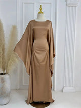 Elegant Maxi Dress  Flowing Cloak Sleeves Design - Product detail 12