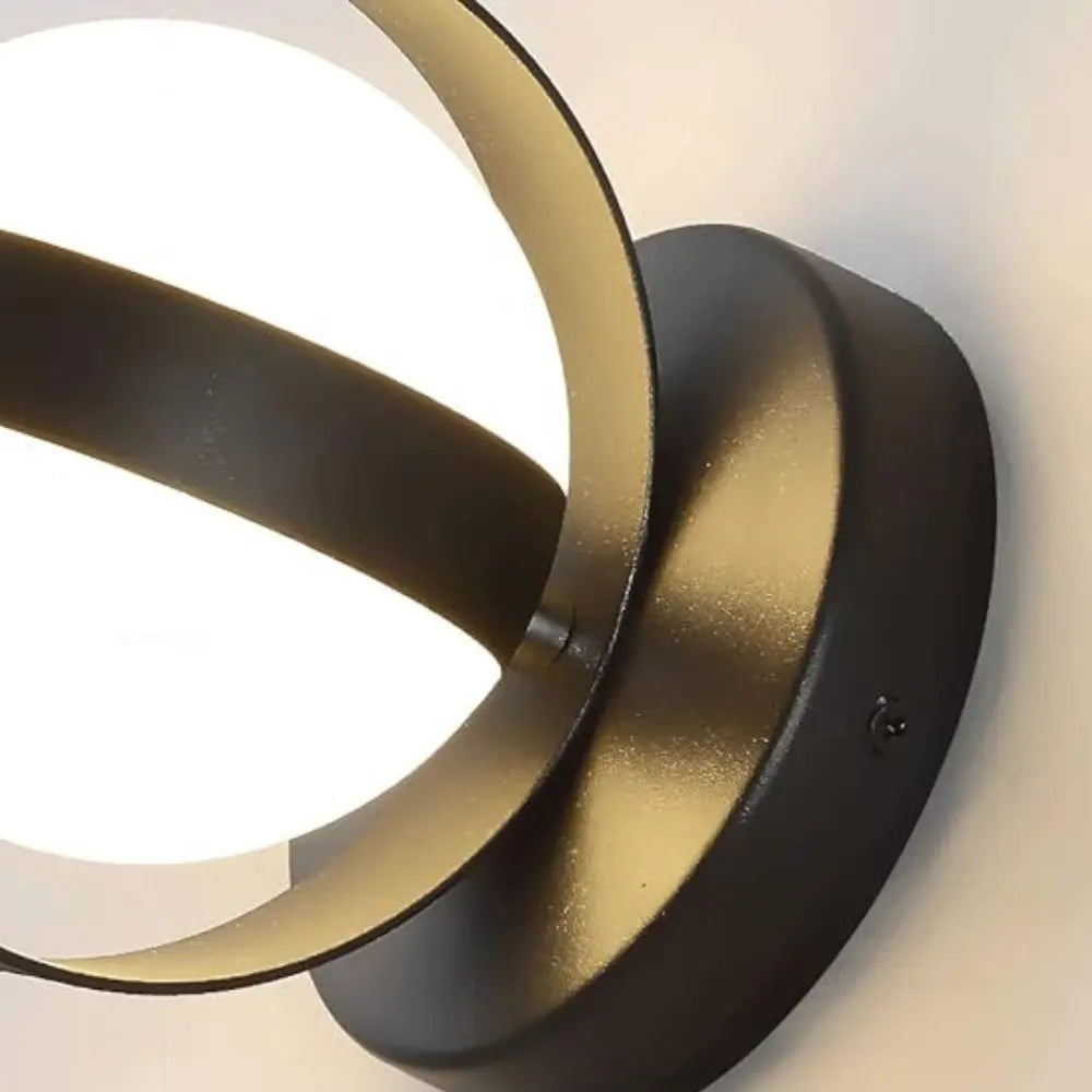 Modern LED Wall Lamp  Circular Metal Frame Design - Product detail 4