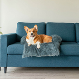 Plush Pet Furniture Protector  Water-Repellent Vegan Fur Bed - Product detail 9